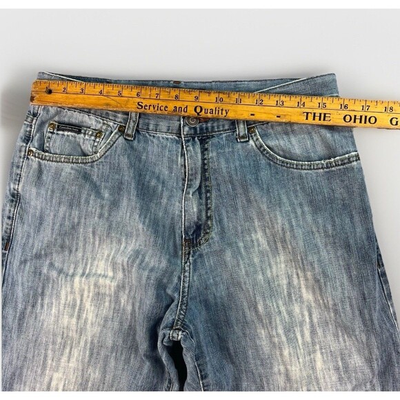 Calvin Klein Mens Light Weight Distressed Baggy Denim Jeans Size 33x30 Y2K - Picture 5 of 8